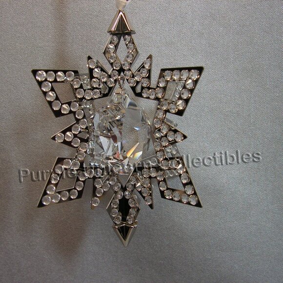 Swarovski Crystal Crystal Pixel Christmas Ornament Star - Silver Tone 5135808 - Picture 1 of 4